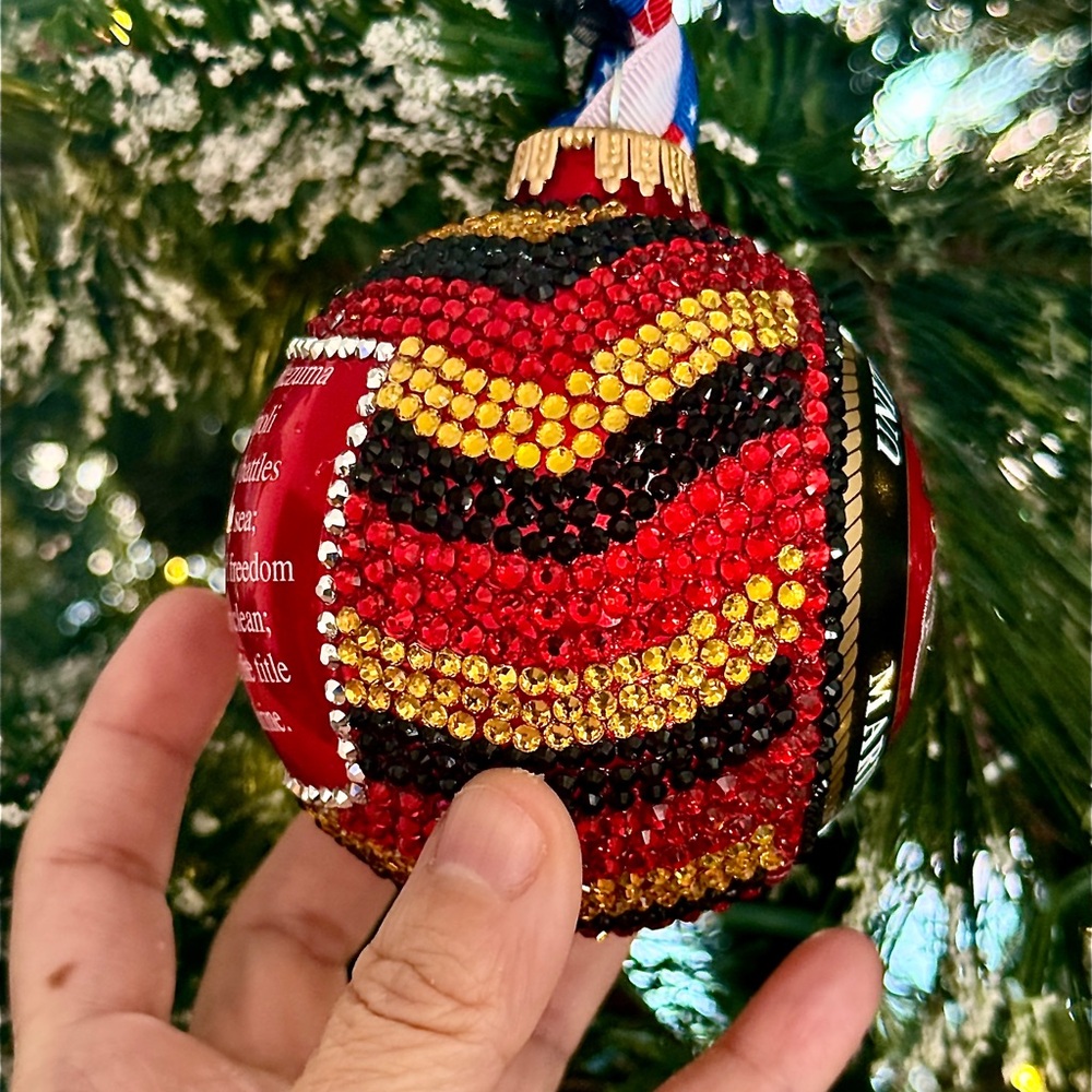 United States Marine Corps Holiday Ornament, Red, Gold, Christmas, Military Gift - Picture 7 of 10